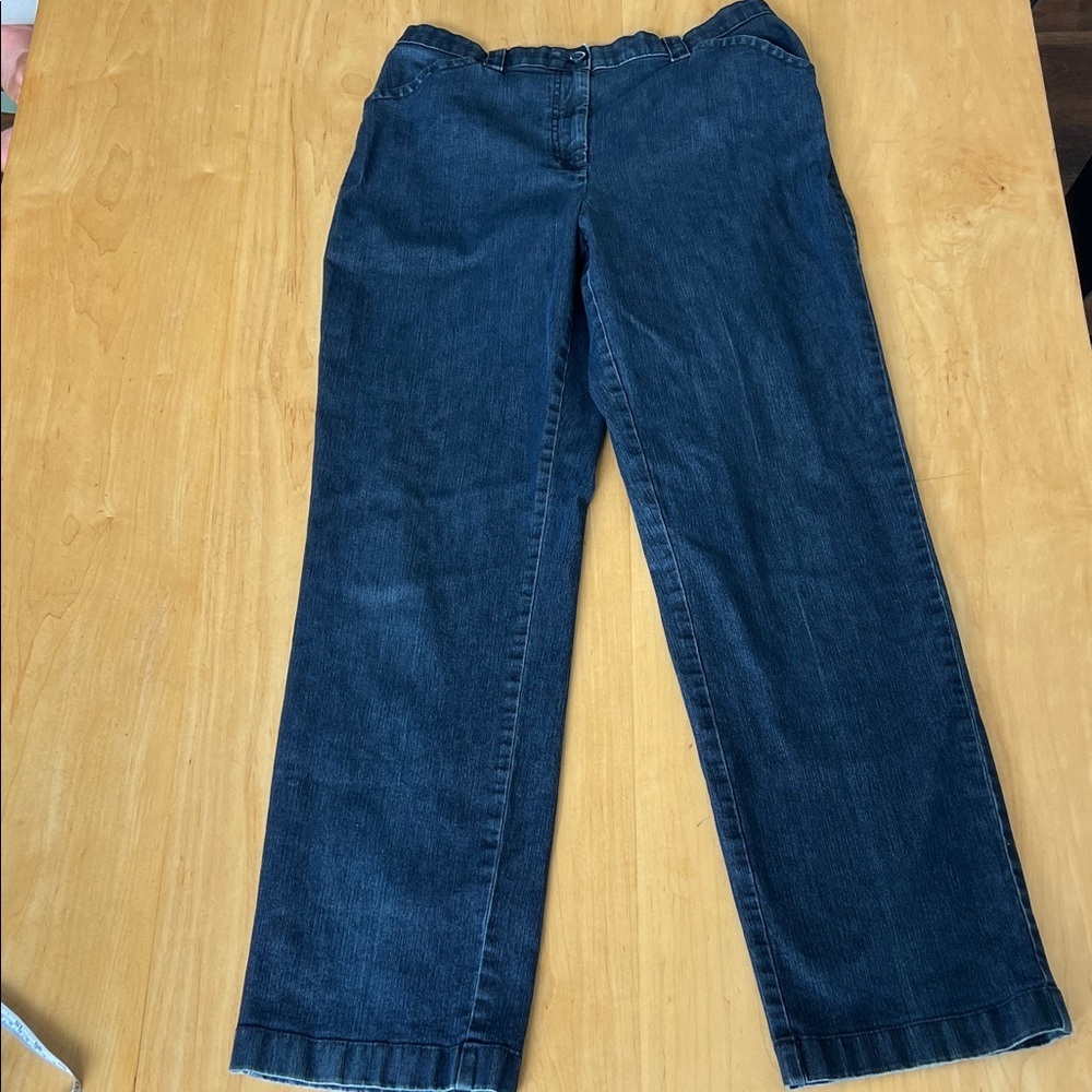 L.L. Bean Classic Fit Straight Jeans - Dark Blue
